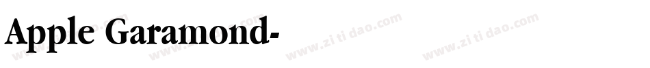 Apple Garamond字体转换